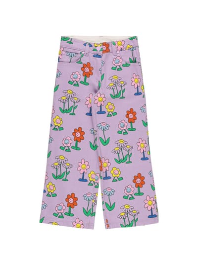 Stella McCartney Kids - 印花棉府绸裤
