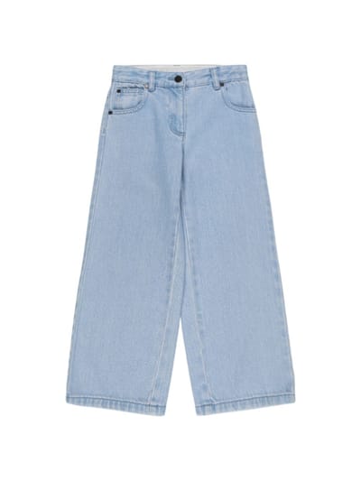 Stella McCartney Kids - 带补丁的棉质牛仔裤
