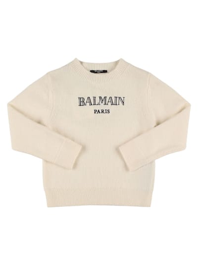 Balmain - 羊毛混纺针织毛衣