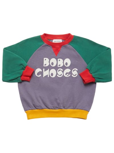 Bobo Choses - 印花彩块棉质卫衣