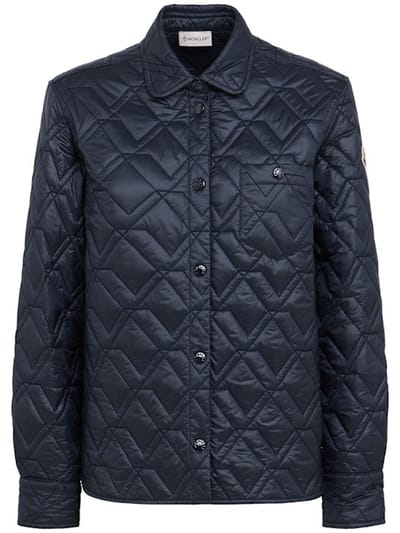 Moncler - 带中央拉链的绗缝夹克