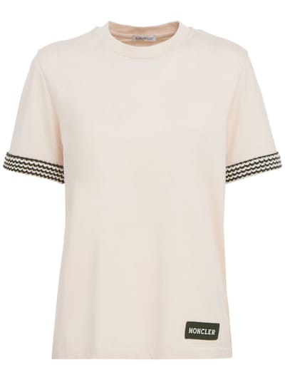 Moncler - 钩边棉质logo T恤