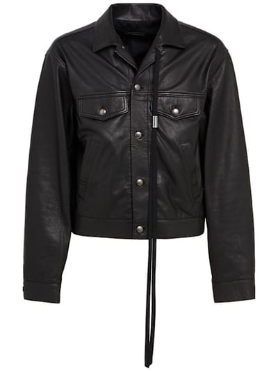 Ann Demeulemeester - 短款外套，配有扣子闭合
