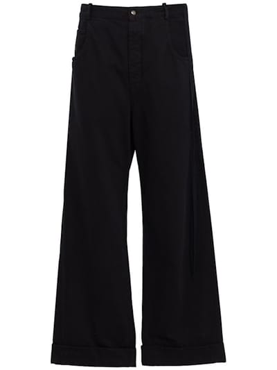Ann Demeulemeester - 高腰宽腿牛仔裤