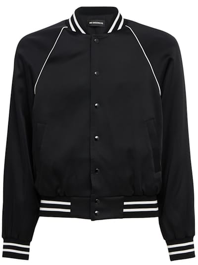 Ann Demeulemeester - 带罗纹领的轰炸机夹克