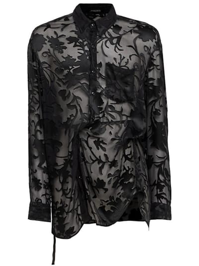 Ann Demeulemeester - 高舒适度的devore衬衫