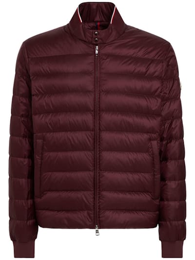Moncler - 带领的短款羽绒服