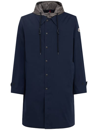 Moncler - 长款带帽羽绒夹克