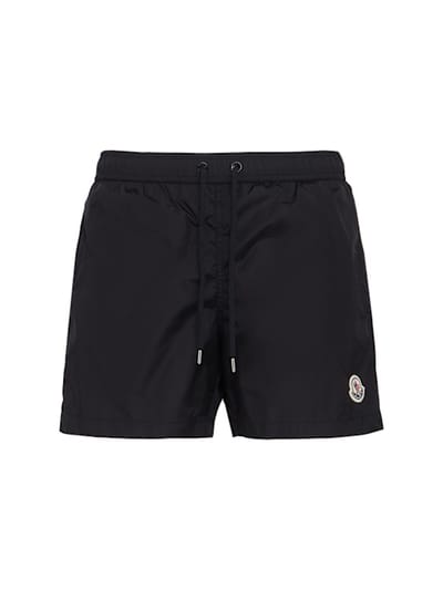 Moncler - 含腰部抽绳的游泳短裤