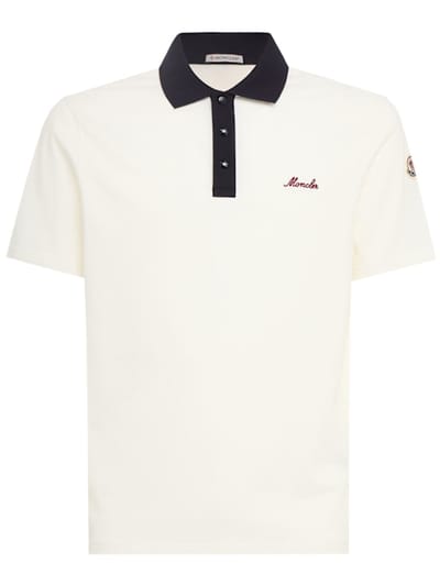 Moncler - 修身翻领 polo 衫
