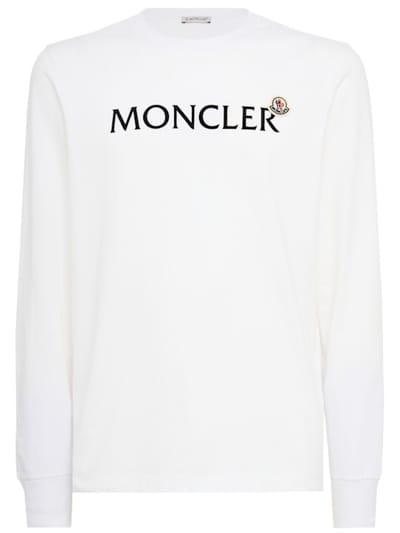 Moncler - 带logo的长袖T恤