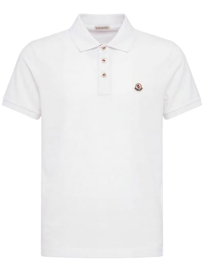 Moncler - 修身款针织领polo衫