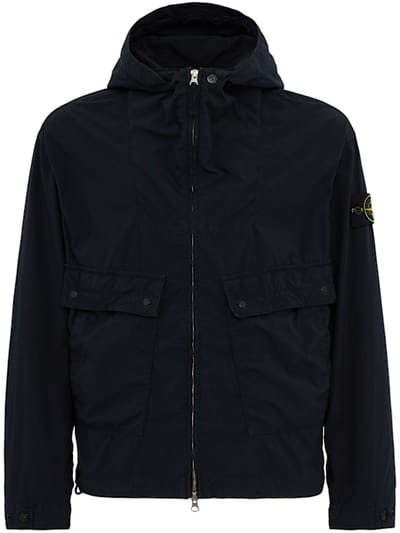 Stone Island - 带帽中央拉链夹克