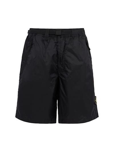 Stone Island - 带有弹性腰带的短裤