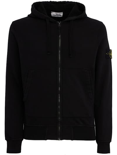 Stone Island - 带拉链的连帽衫