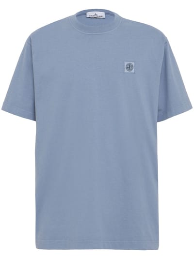 Stone Island - 带刺绣logo的T恤