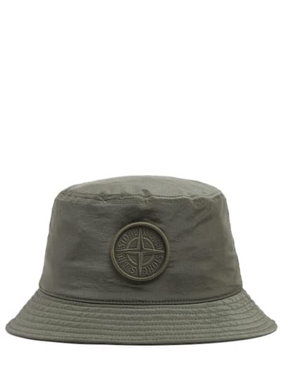 Stone Island - 带有刺绣标志的渔夫帽
