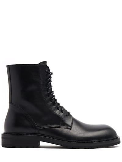 Ann Demeulemeester - 系带骑士风格 ankle boots