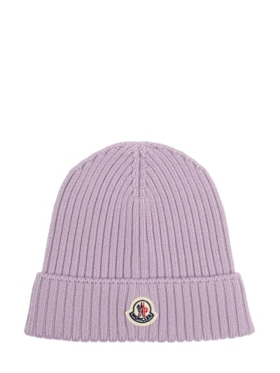 Moncler - Logo 纯羊毛针织帽