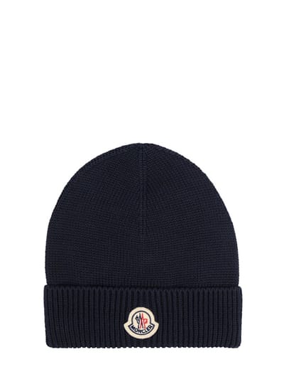 Moncler - logo 棉质毛线帽