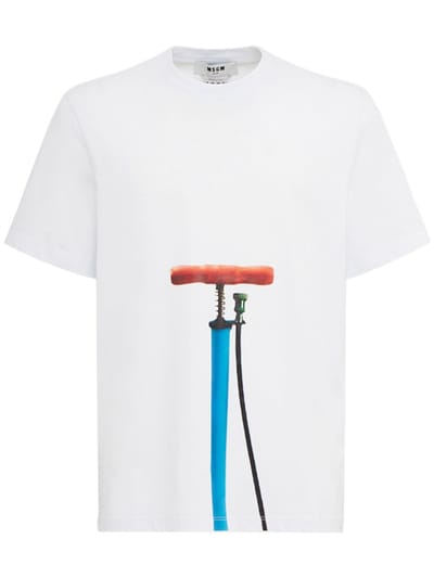 MSGM - 带图形印刷的宽松T恤
