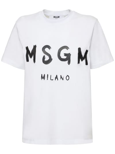 MSGM - LOGO 印花 T 恤