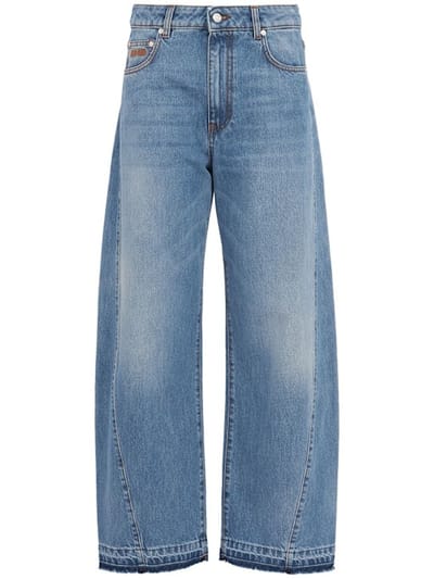 MSGM - 高腰宽腿牛仔裤