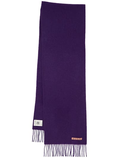 Acne Studios - 带流苏的矩形围巾