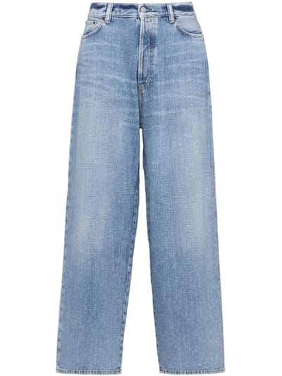 Acne Studios - 高腰宽腿牛仔裤