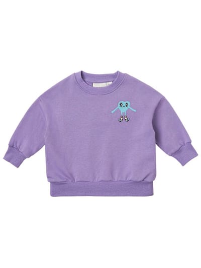 Mini Rodini - 印花棉质圆领卫衣