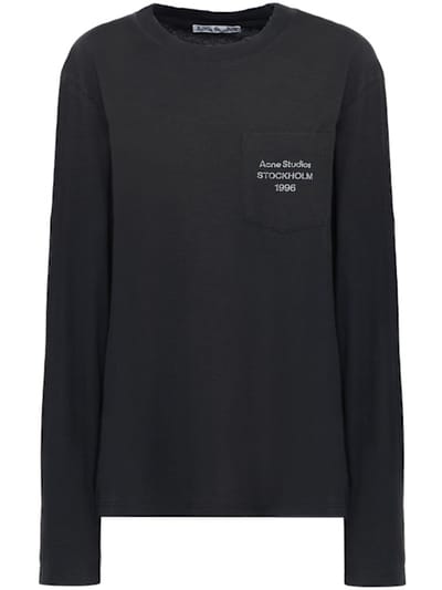 Acne Studios - 埃登长袖棉混纺T恤