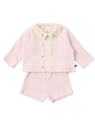 Petit Bateau - 棉质毛衣T恤、开衫和裤子