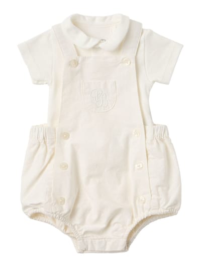 Petit Bateau - 棉混纺连身衣和工装裤