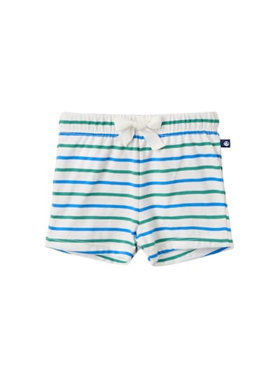 Petit Bateau - 条纹棉质Jersey短裤