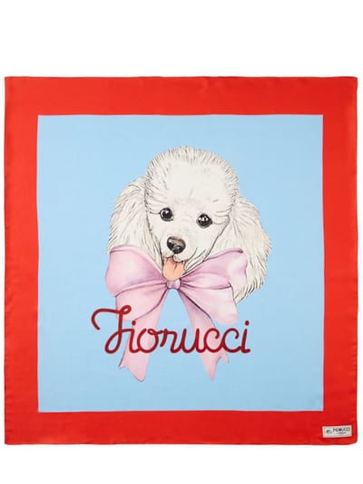 FIORUCCI - 方形围巾，带图形图案