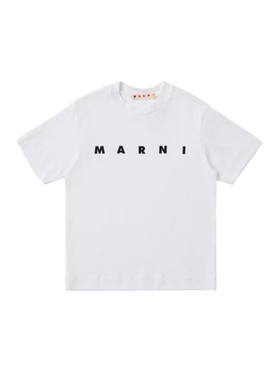 Marni Junior - 棉质 logo T恤