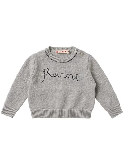 Marni Junior - 棉质logo卫衣