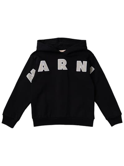 Marni Junior - 棉质标志卫衣连帽衫