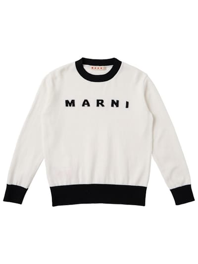 Marni Junior - 提花针织棉毛衣