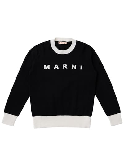 Marni Junior - 提花针织棉毛衣