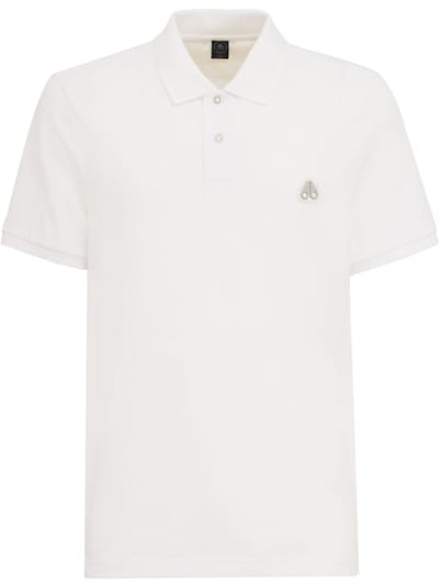 Moose Knuckles - 带有罗纹领的短袖 Polo 衫