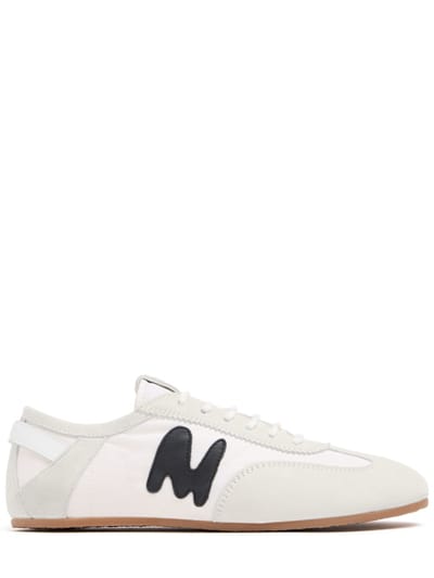 MSGM - 新复古运动鞋皮革混合款