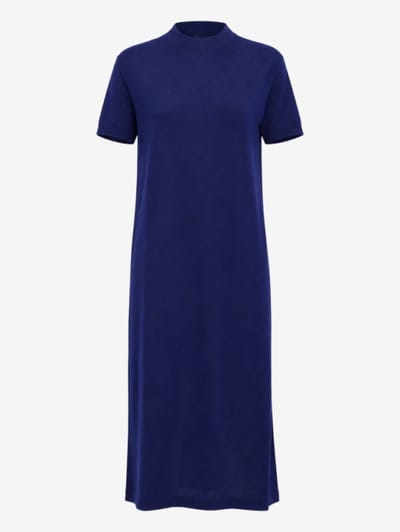 Jil Sander - Abito midi in lana a maniche corte