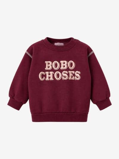 Bobo Choses - Felpa con logo in rilievo in cotone biologico