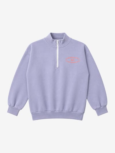 Bobo Choses - Felpa con mezza zip Mystery BC in cotone biologico