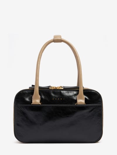 Marni - Small Bauletto 皮革肩背包