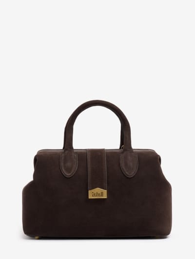 SCHELL - Medium suede doctor bag