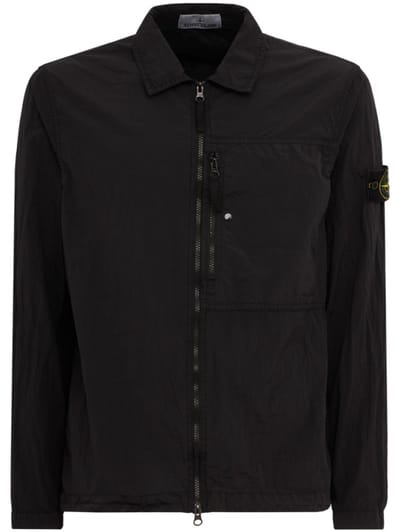 Stone Island - 带拉链胸袋的拉链上衣