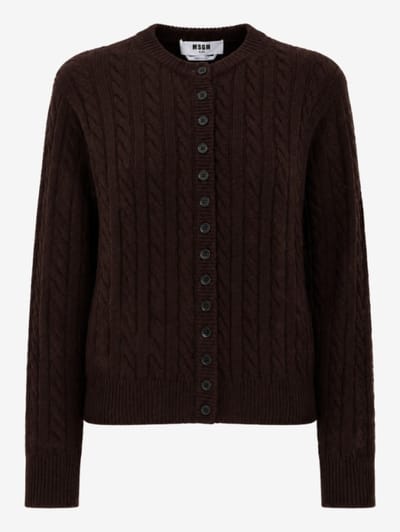 MSGM - Cardigan a trecce