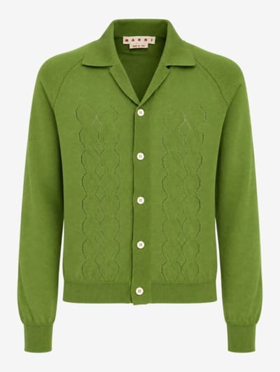 Marni - Pointelle knit techno cardigan